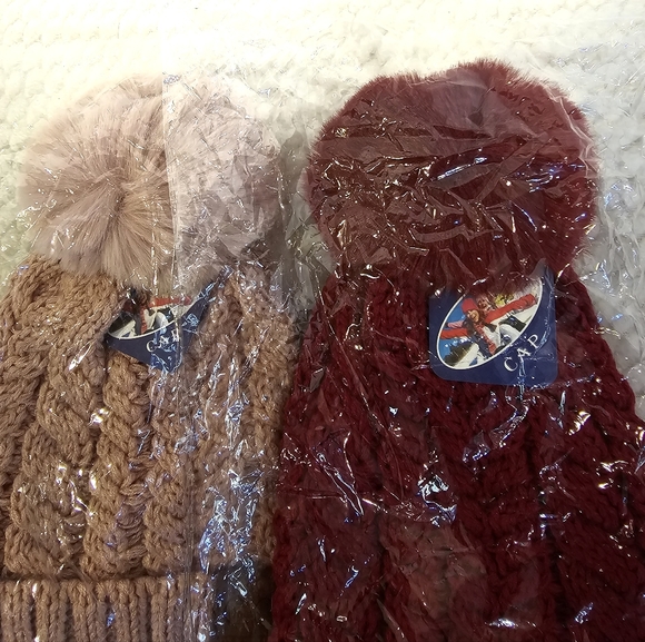 2/$20 C.C. 2 Pom Pom Stocking Hats - Picture 7 of 9